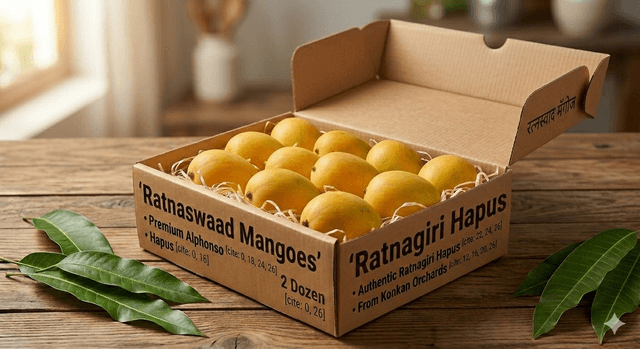 Celebration Pack - 1 Premium Ratnagiri Alphonso Mangoes (Hapus) from RatnaSwaad, buy online