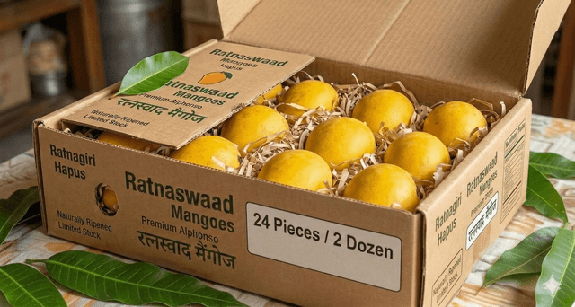 Large Order - 2 Premium Ratnagiri Alphonso Mangoes (Hapus) from RatnaSwaad, buy online